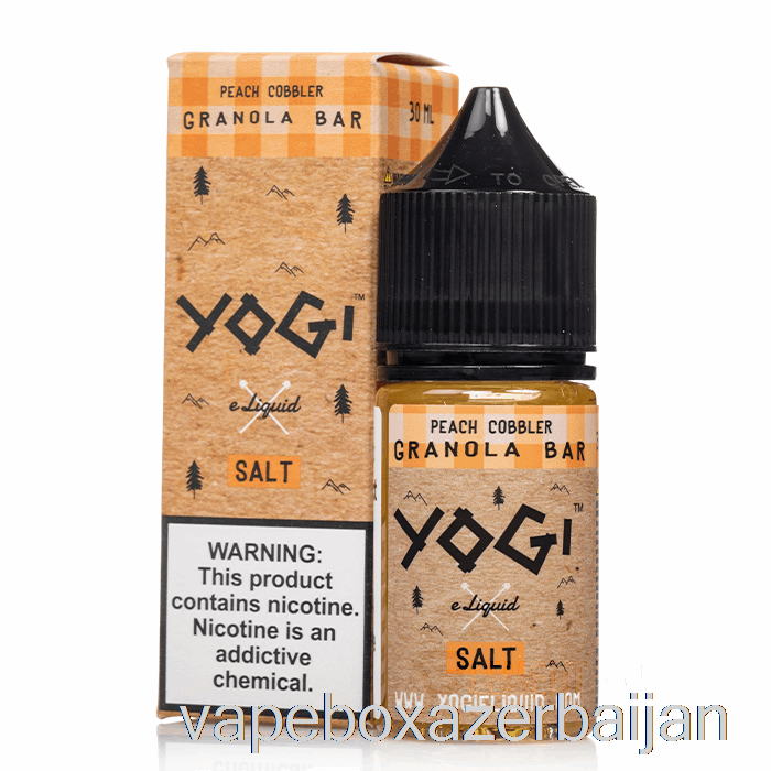 Vape Smoke Peach Cobbler Granola Bar - Yogi Salts E-Liquid - 30mL 50mg
